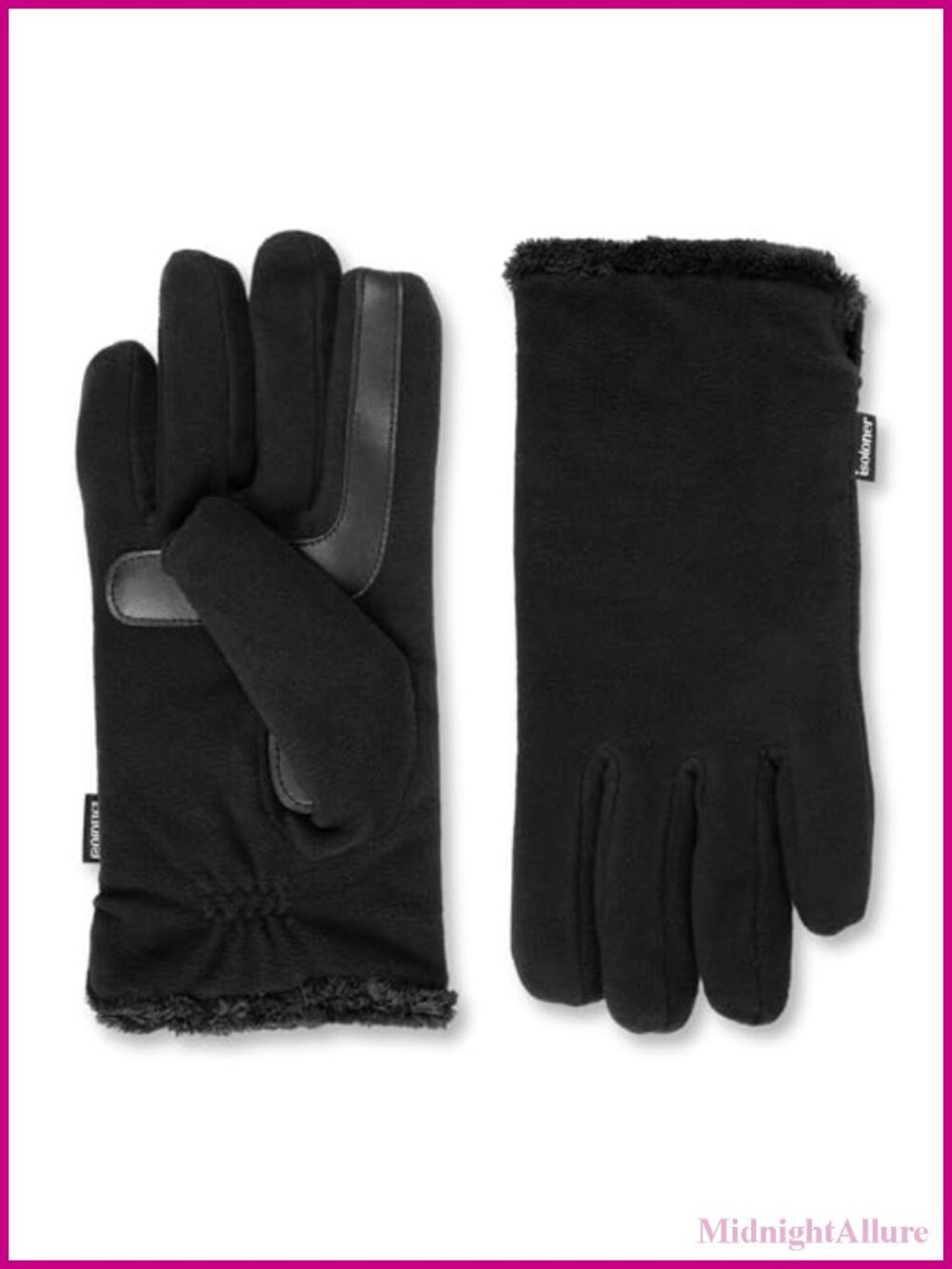 Stretch Fleece Gloves Microluxe Lining Smart Touch